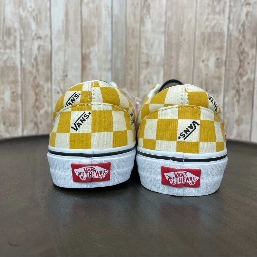 Vans Era Big Check Yolk Yellow Canvas Sneaker Size 11.5 Men - Picture 5 of 10